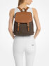michael kors quinn medium signature logo backpack