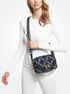 michael kors parker medium empire logo jacquard crossbody bag