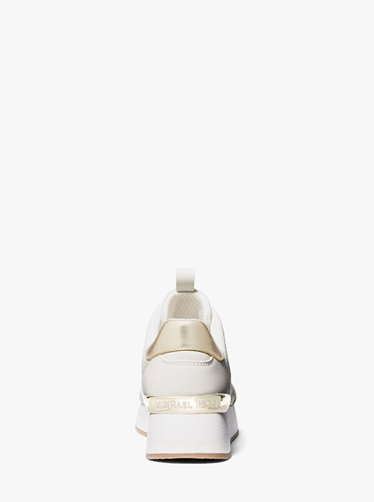 Raina Signature Logo Platform Trainer michael kors raina signature logo platform trainer