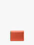 michael kors carson small pebbled leather wallet