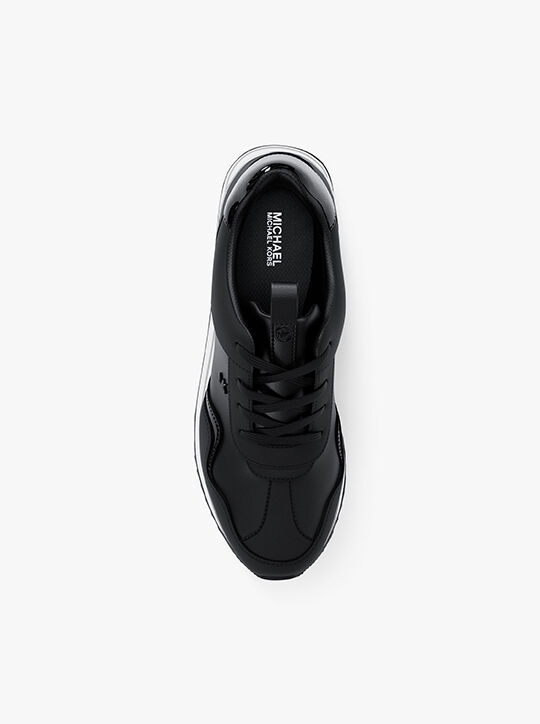 michael kors raina leather trainer