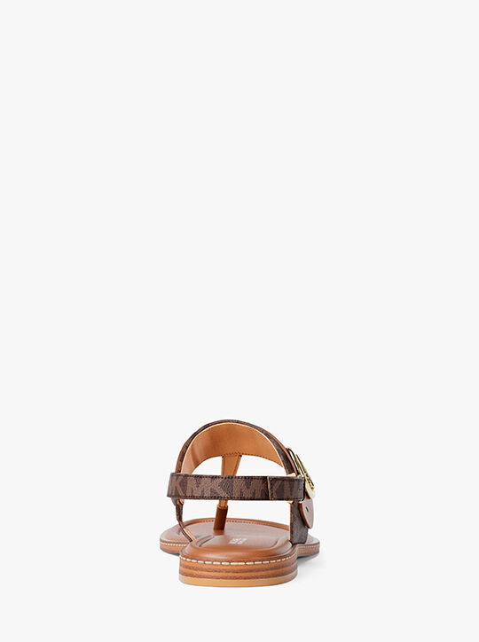 Carmen Signature Logo Thong Sandal michael kors carmen signature logo thong sandal