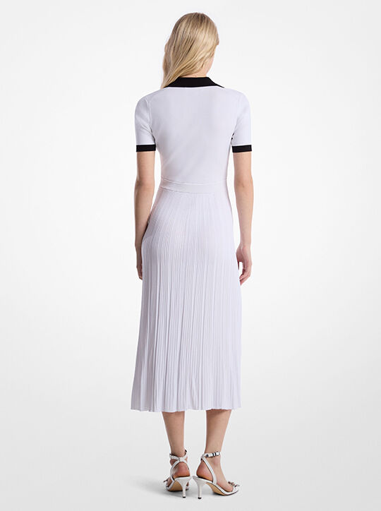 michael kors stretch knit polo dress