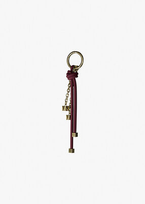 michael kors gold tone and cord bag charm
