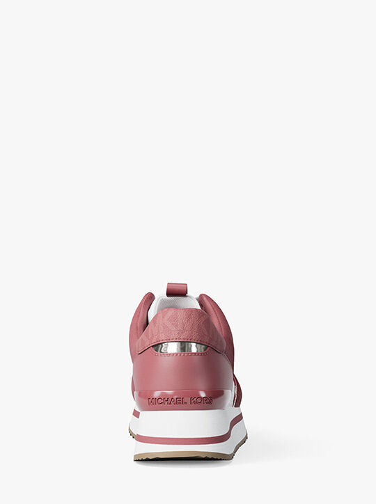 michael kors raina mixed media trainer