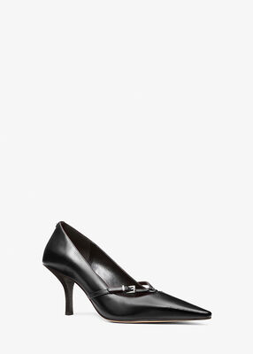 michael kors selina leather pump