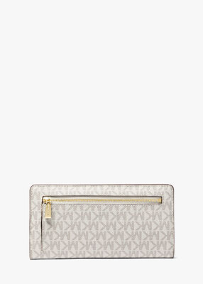 michael kors bryant large signature logo snap front wallet