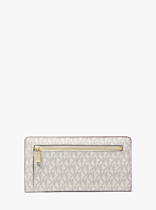 michael kors bryant large signature logo snap front wallet