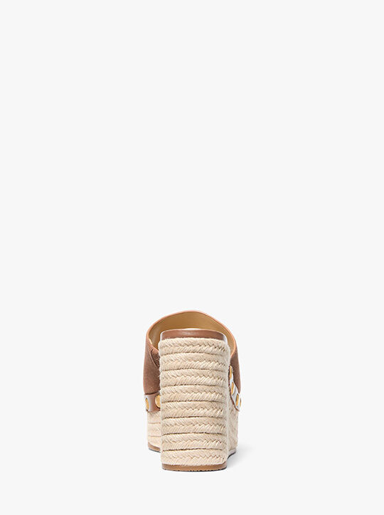 michael kors mayes suede wedge sandal