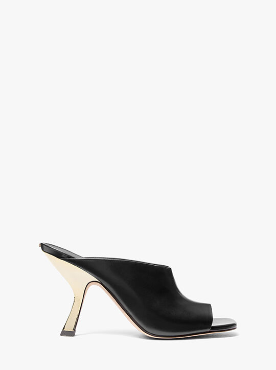 michael kors lucinda leather mule