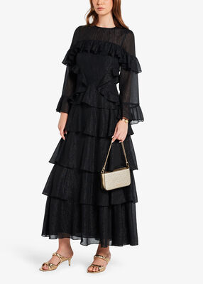 michael kors bryant small metallic signature logo convertible pochette