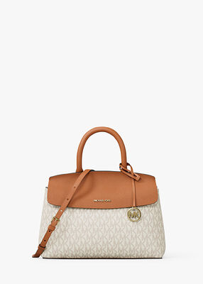 michael kors landry small signature logo satchel