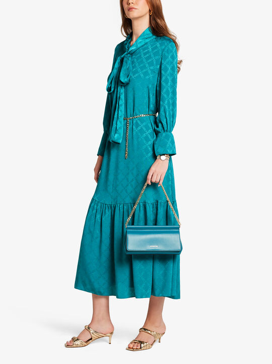 michael kors حقيبة كارمين متوسطة الحجم من الجلد المحبب