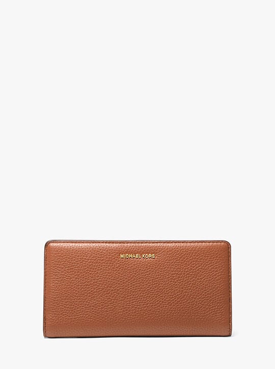 Bryant Large Pebbled Leather Snap-Front Wallet michael kors bryant large pebbled leather snap front wallet