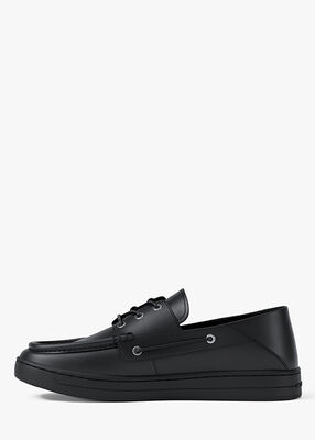 michael kors aiden leather boat shoes