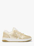 michael kors rebel metallic leather sneaker