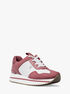 michael kors raina mixed media trainer