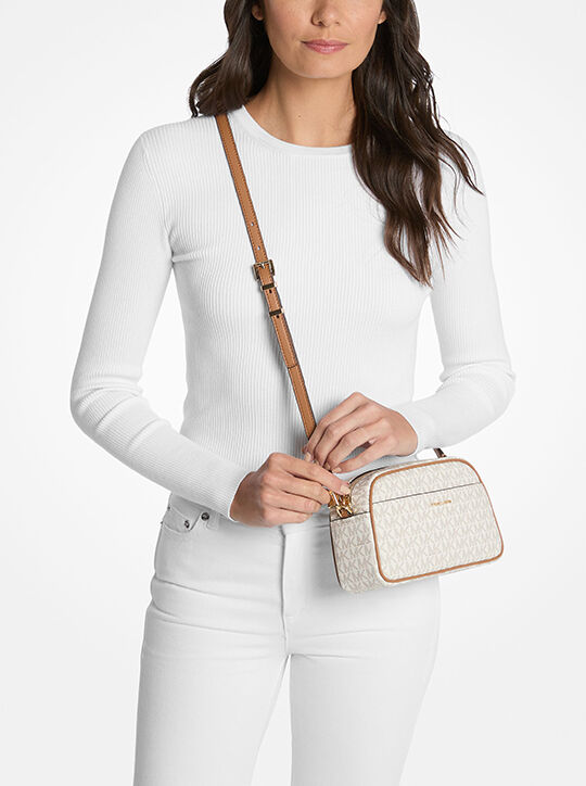 michael kors حقيبة كروس جيت سيت صغيرة بشعار الماركة