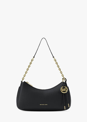 michael kors nolita medium pebbled leather chain pochette