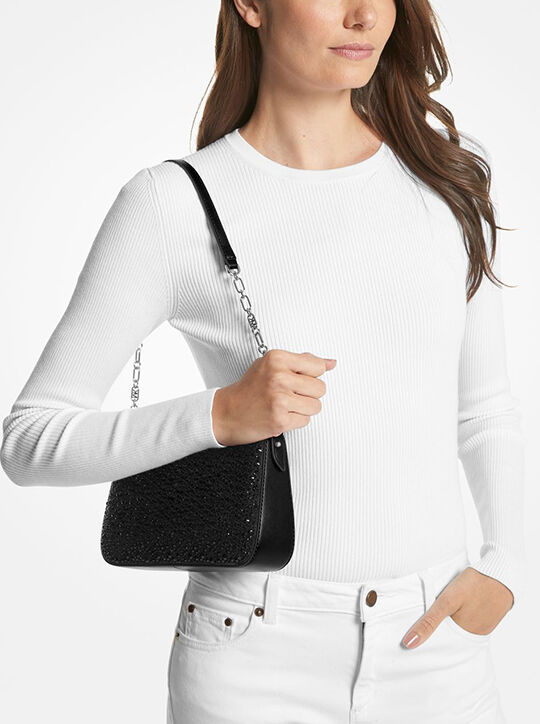 حقيبة إمباير صغيرة من جلد الغزال مزخرفة متوسطة الحجم michael kors حقيبة إمباير صغيرة من جلد الغزال مزخرفة متوسطة الحجم