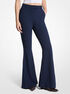 michael kors stretch crepe flared pant