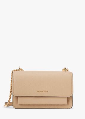 michael kors claire large pebbled leather convertible shoulder bag