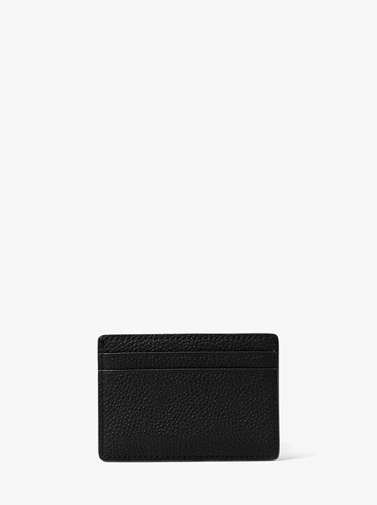 michael kors pebbled leather card case