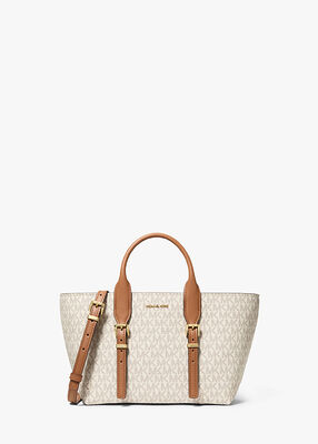 michael kors moore small signature logo satchel