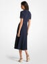 Stretch Knit Polo Midi Dress michael kors stretch knit polo midi dress