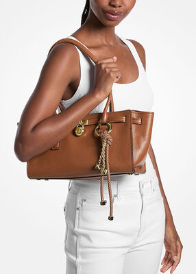 michael kors hamilton moderne small leather satchel