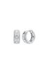 michael kors pav  logo huggie earrings