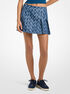 michael kors mk2000 logo pleated mini skirt