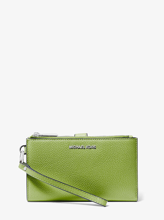 michael kors adele leather smartphone wallet