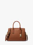 michael kors laila small pebbled leather satchel
