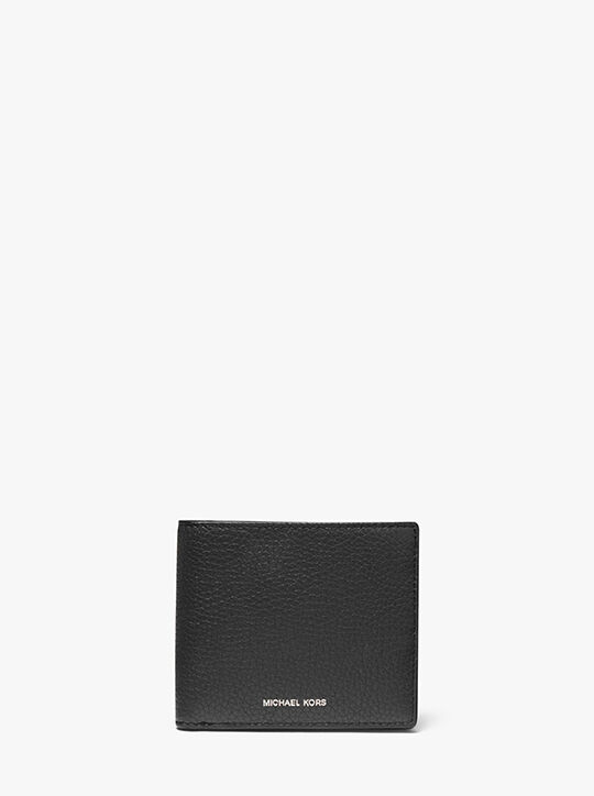 Hudson Pebbled Leather Billfold Wallet michael kors hudson pebbled leather billfold wallet