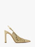 Adriana Metallic Leather Pump michael kors adriana metallic leather pump