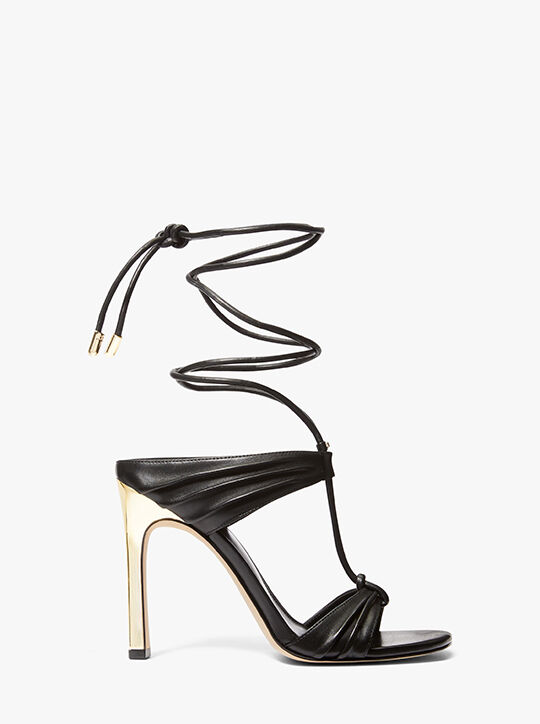 صندل غابرييلا من الجلد برباط michael kors صندل غابرييلا من الجلد برباط