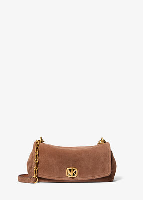 michael kors bryant small suede convertible shoulder bag