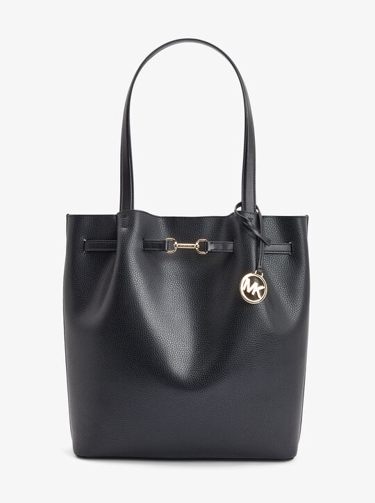 michael kors carson large pebbled leather tote bag