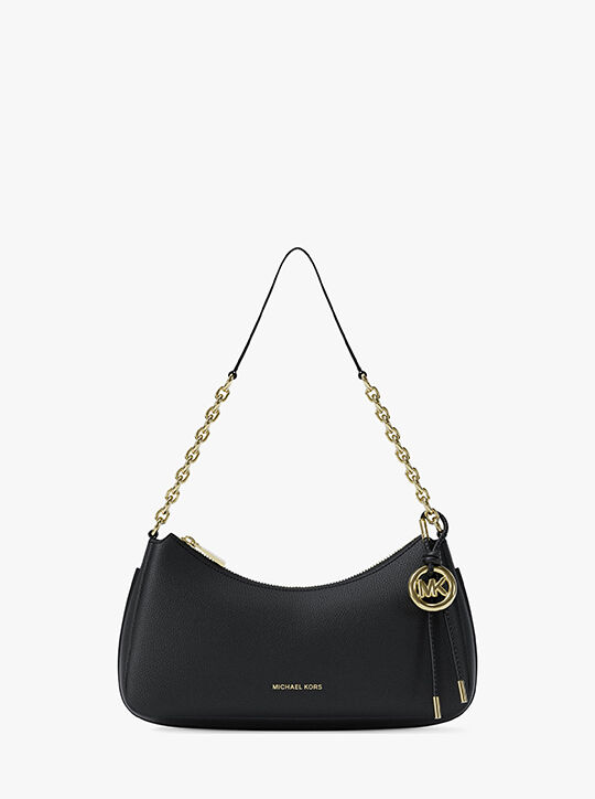 michael kors nolita medium pebbled leather chain pochette