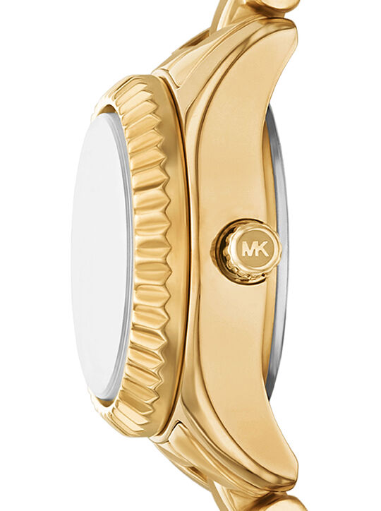 Petite Lexington Pavé Gold-Tone Watch and Jewelry Gift Set michael kors petite lexington pav gold tone watch and jewelry gift set