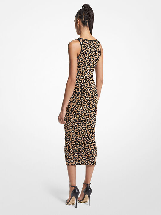 فستان جاكار ليوبارد ميدي michael kors فستان جاكار ليوبارد ميدي