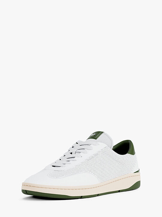michael kors wilton perforated leather sneaker
