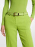 michael kors crocodile embossed leather trouser belt
