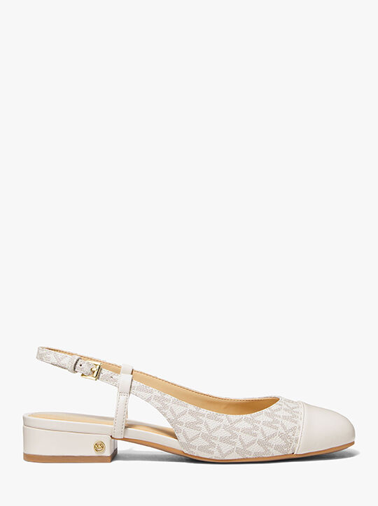 Perla Flex Signature Logo Slingback Flat michael kors perla flex signature logo slingback flat
