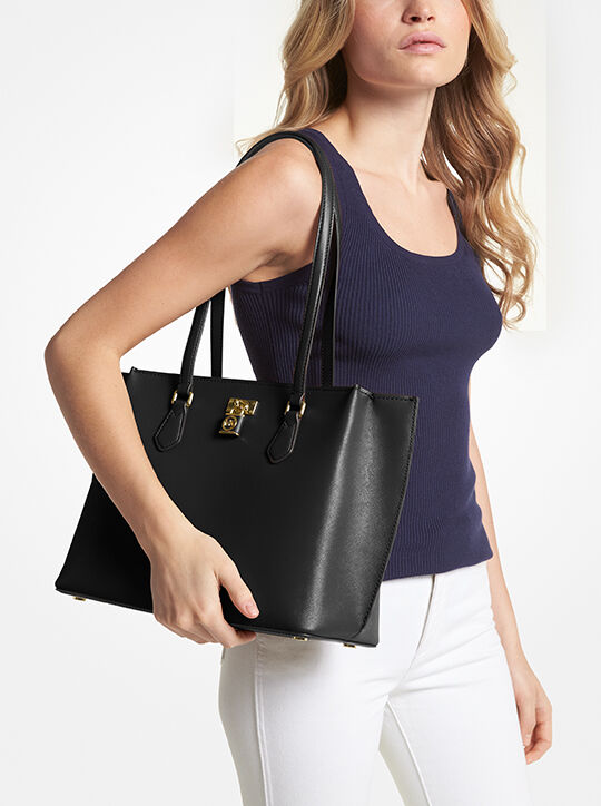 michael kors حقيبة يد كبيرة روبي جلد سافيانو