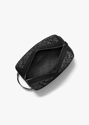 michael kors brooklyn printed signature logo travel kit