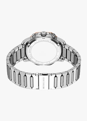 michael kors ساعة مايكل كورس بريسكوت كرونوغراف المصنوعة من الفولاذ المقاوم للصدأ