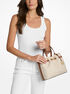 michael kors carson medium signature logo satchel