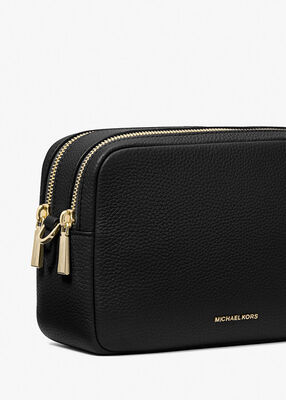 michael kors bryant medium pebbled leather camera crossbody bag